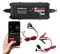 Caricabatteria mantenitore di corrente batteria per auto e moto professionale 6A