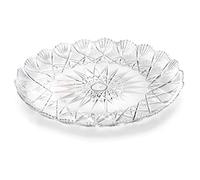 Alcas 106001020 Vassoi Tondo Trasparente Stella, Plastica