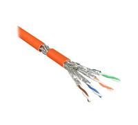 Alcasa Cat7, 50m cavo di rete S/FTP (S-STP) Arancione