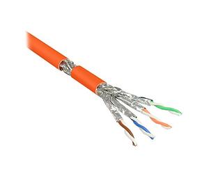 Alcasa Cat7, 50m cavo di rete S/FTP (S-STP) Arancione
