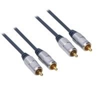 Alcasa hc-52010 1 m 2 x RCA 2 x RCA Grigio cavo audio - cavi audio, 1 m, 2 x RCA, 2 x RCA, maschio, maschio, grigio)