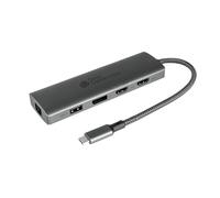 Alcasa HUB-C001A hub di interfaccia USB tipo-C 5000 Mbit/s Antracite