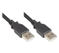 Alcasa USB 2.0, 3m cavo USB USB A Nero