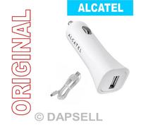 Alcatel Caricabatterie Originale Auto Usb Cc40 + Cavo White Ot-5020d M'pop