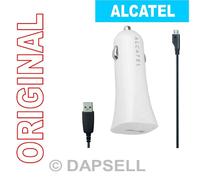 Alcatel Caricabatterie Originale Auto Usb Cc50 + Cavo Per Ot-4030d S'pop Ot-602