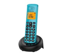 ALCATEL E160 - Telefono Fisso Cordless DECT - Design Compatto - Grande Display Retroilluminato - Funzione Blocco Chiamate Indesiderate - 3 Memorie Dirette - Blu