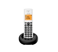ALCATEL E260 - Telefono fisso cordless DECT - Design compatto - Grande display retroilluminato - Vivavoce - Funzione blocco chiamate indesiderate - Bianco