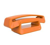 ALCATEL ePure Iconic - Telefono fisso cordless DECT - Design vintage - Grande display grafico ad alta leggibilità - Vivavoce - Funzione blocco chiamate - Arancione