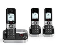 ALCATEL F890 Voice Trio - Telefono Fisso Senza Fili DECT Con Risponditore - Schermo Grafico ad Alta Risoluzione - Mani Libere - Blocco Chiamate - Suoneria VIP - Risponditore 50 Min - 3 Combinate -
