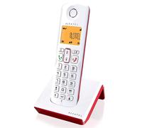 Alcatel S250 Telefono Cordless DECT Vivavoce Identificatore Chiamata Bianco/Ross