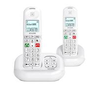 ALCATEL XL685 Voice Duo - Telefono Fisso Senza Fili DECT Senior Formato XL Con Risponditore - Schermo ad Alta Lisibilità - Grandi Tasti - Audio Boost - Mani Libero - Blocco Chiamate - 2 Combinate