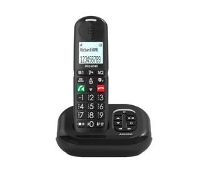 ALCATEL XL685 Voice - Telefono fisso cordless DECT Senior Formato XL con segreteria - Display ad alta leggibilità - Tasti grandi - Audio Boost - Vivavoce - Blocco chiamate - Nero