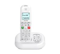 ALCATEL XL685 Voice - Telefono fisso wireless DECT Senior formato XL con risponditore - Display ad alta leggibilità - Grandi tasti - Audio Boost - Mani libere - Blocco chiamate - Bianco