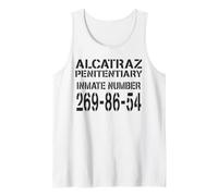Alcatraz - Costume da Prigioniero Divertente, Regalo per Halloween Canotta