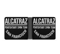 Alcatraz Penitentiary Swim Team San Francisco - Portafoglio divertente per banconote, portamonete e carte di credito, per uomini e donne, Stile:, Taglia unica, Per tutte le stagioni