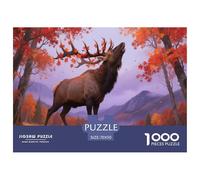 Alce 1000 Pezzi Puzzle Classici Impegnativo E Difficile Per Qualità Premium Per Adulti E Bambini Da 14 Anni E Più Puzzle Per Gioco Familiare, Festa Aziendale Regalo Per Amore E Amico 70x50cm/1000pcs