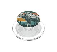 Alce Alce Fauna Selvatica Natura Foresta Montagne Retro PopSockets PopGrip per MagSafe