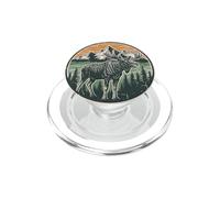 Alce Alce Selvatica Montagne Foresta Natura Retro PopSockets PopGrip per MagSafe