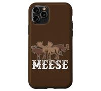 Alce American Wildlife Divertente Plurale Gioco di parole Meese Alce Custodia per iPhone 11 Pro