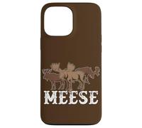 Alce American Wildlife Divertente Plurale Gioco di parole Meese Alce Custodia per iPhone 13 Pro Max