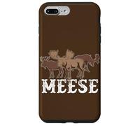 Alce American Wildlife Divertente Plurale Gioco di parole Meese Alce Custodia per iPhone 7 Plus/8 Plus