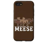 Alce American Wildlife Divertente Plurale Gioco di parole Meese Alce Custodia per iPhone SE (2020) / 7/8