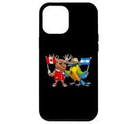 Alce canadese El Salvador Torogoz uccello Bandiera Canada Custodia per iPhone 12 Pro Max
