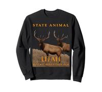 Alce di montagna animale del territorio dello Utah Felpa