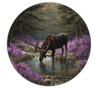 Alce maschio in The Forest Puzzle 1000Pcs Decorazione Per La Casa. Rilassamento E Intelligence Per Adulti E Bambini Da 14 Anni 1000pcs (67.5x67.5cm)