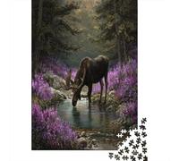 Alce maschio in The Forest|| Puzzle Divertenti Per Tutta La Famiglia 38x26cm/1000pcs Adulti