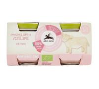 Alce Nero - Omogeneizzato Biologico Carne: Confezione 2x80 gr, Vitellone