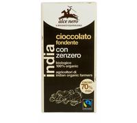 Alce Nero TAVOLETTA DI CIOCCOLATO FONDENTE BIO CON ZENZERO DELL'ECUADOR FAIRTRADE 50 G