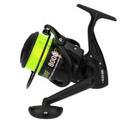 Alcedo Black Surf 8000 FD Mulinello da Surfcasting Già Imbobinato con Filo Giallo Fluorescente, 2 Cuscinetti, Archetto Rinforzato, Ideale per Pesca dalla Spiaggia