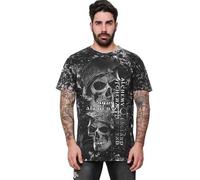 Alchemy AEA Man T-Shirt "Levantius 40" Webnet Wash, in bianco e nero, L