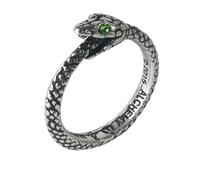 Alchemy Gothic, anello con serpente The Sophia, Peltro, 66 (21.0), cod. R206