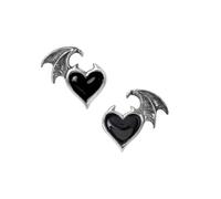 Alchemy Gothic BlackSoul Donna Set di Orecchini Colore Argento Peltro