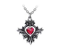Alchemy Gothic Bouquet of Love Pendant Donna Collana Colore Argento Peltro