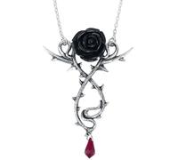 Alchemy Gothic Carpathian Rose - Collana da donna in argento gotico, Peltro, Carpathian