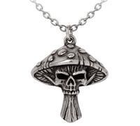 Alchemy Gothic Ciondolo Death Cap Toadstool Poison Mushroom Teschio P1004