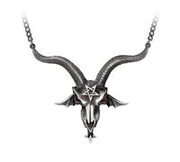 Alchemy Gothic Collana Templare Baphometica Talismano Grande P921
