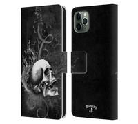 ALCHEMY GOTHIC CRANIO CUSTODIA COVER A PORTAFOGLIO PER APPLE iPHONE TELEFONI