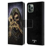 ALCHEMY GOTHIC CRANIO E CARTE CUSTODIA COVER A PORTAFOGLIO PER APPLE iPHONE