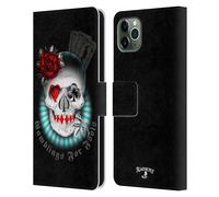 ALCHEMY GOTHIC CRANIO E CARTE CUSTODIA COVER A PORTAFOGLIO PER APPLE iPHONE