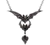Alchemy Gothic Evil-ution Ciondolo 3 Pipistrelli Sekhmet Collana P1003
