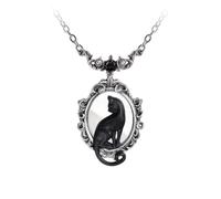 Alchemy Gothic Collana Feline Felicity Donna Colore Argento Peltro