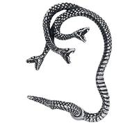 Alchemy Gothic Orecchini Khthonis Donna Argento Peltro, Design a Pendente, Argento, Orecchini