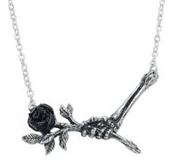 Alchemy Gothic Love Never Dies Pendant Donna Collana Colore Argento Peltro