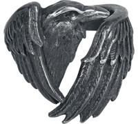 Alchemy Gothic Made of the Night Ring Donna Anello nero S-M peltro