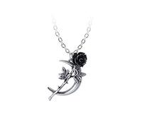Alchemy Gothic New Romance Donna Collana Colore Argento Peltro