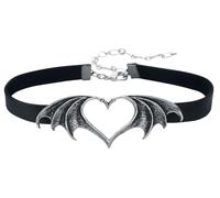 Alchemy Gothic Nocte Amor Donna Choker nero/argento peltro